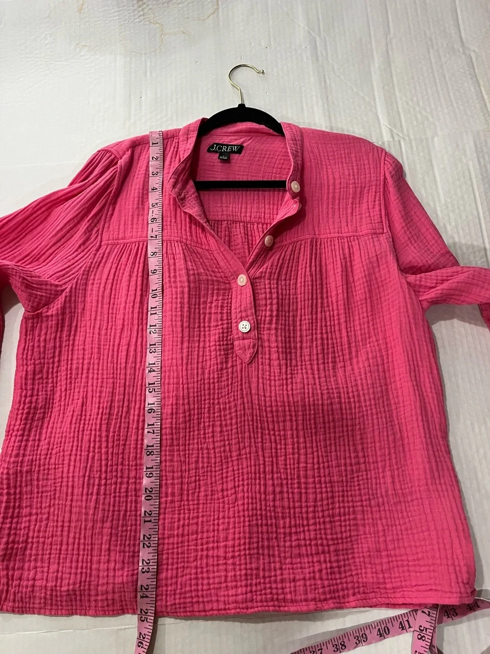 J. CREW FRESCO SOFT GAUZE PULLOVER TOP